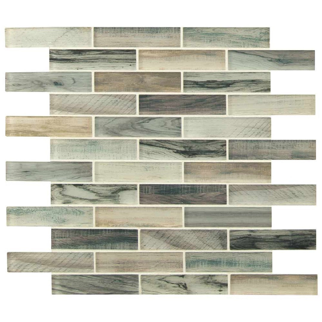 MS International Lazio 12" x 12" Brick Glass Mosaic