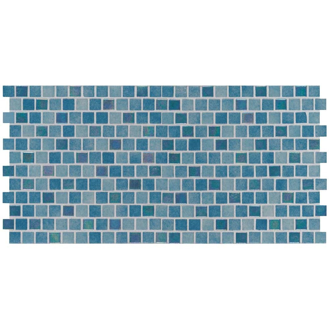 MS International Carribean Reef 11.81" x 11.81" Staggered Glass 1" Mosaic