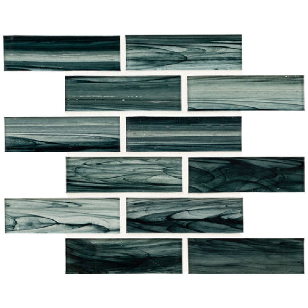 MS International Midnight 11.81" x 11.81" Glass Mosaic