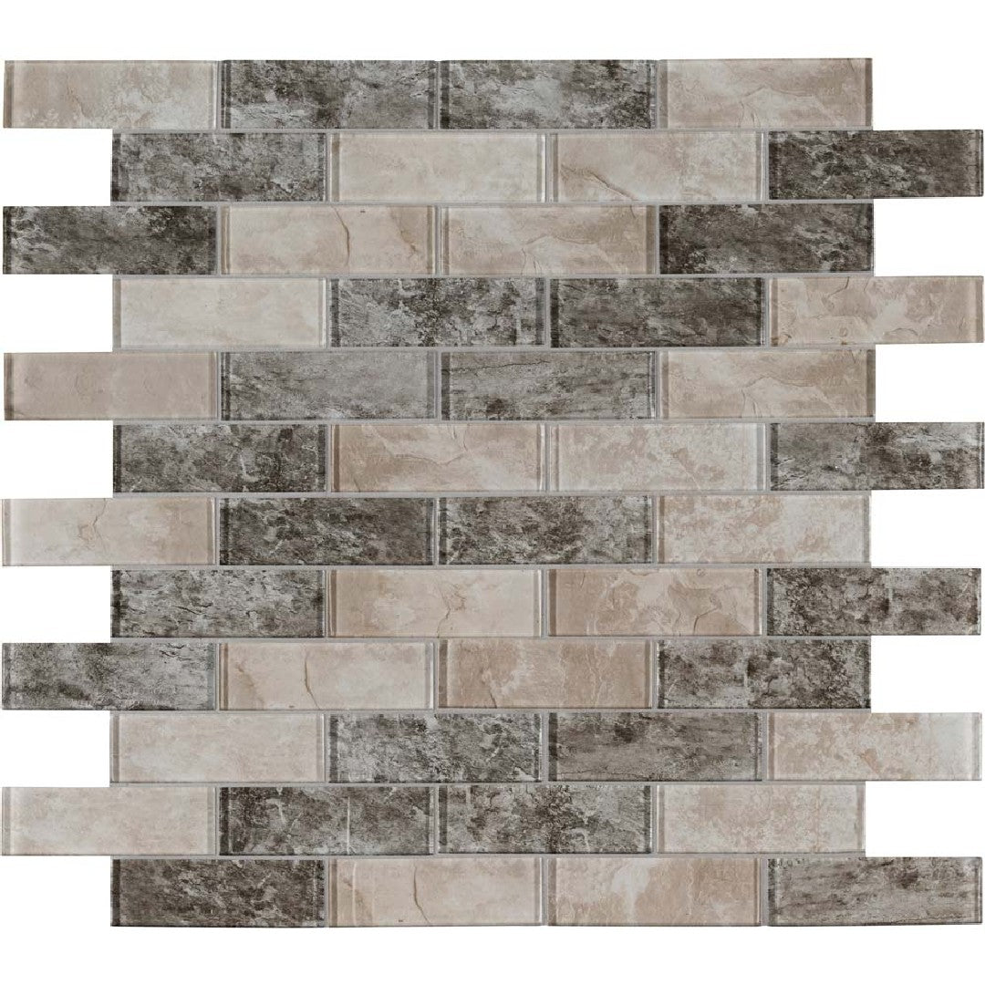 MS International Savoy 11.73" x 11.73" Brick Glass Mosaic