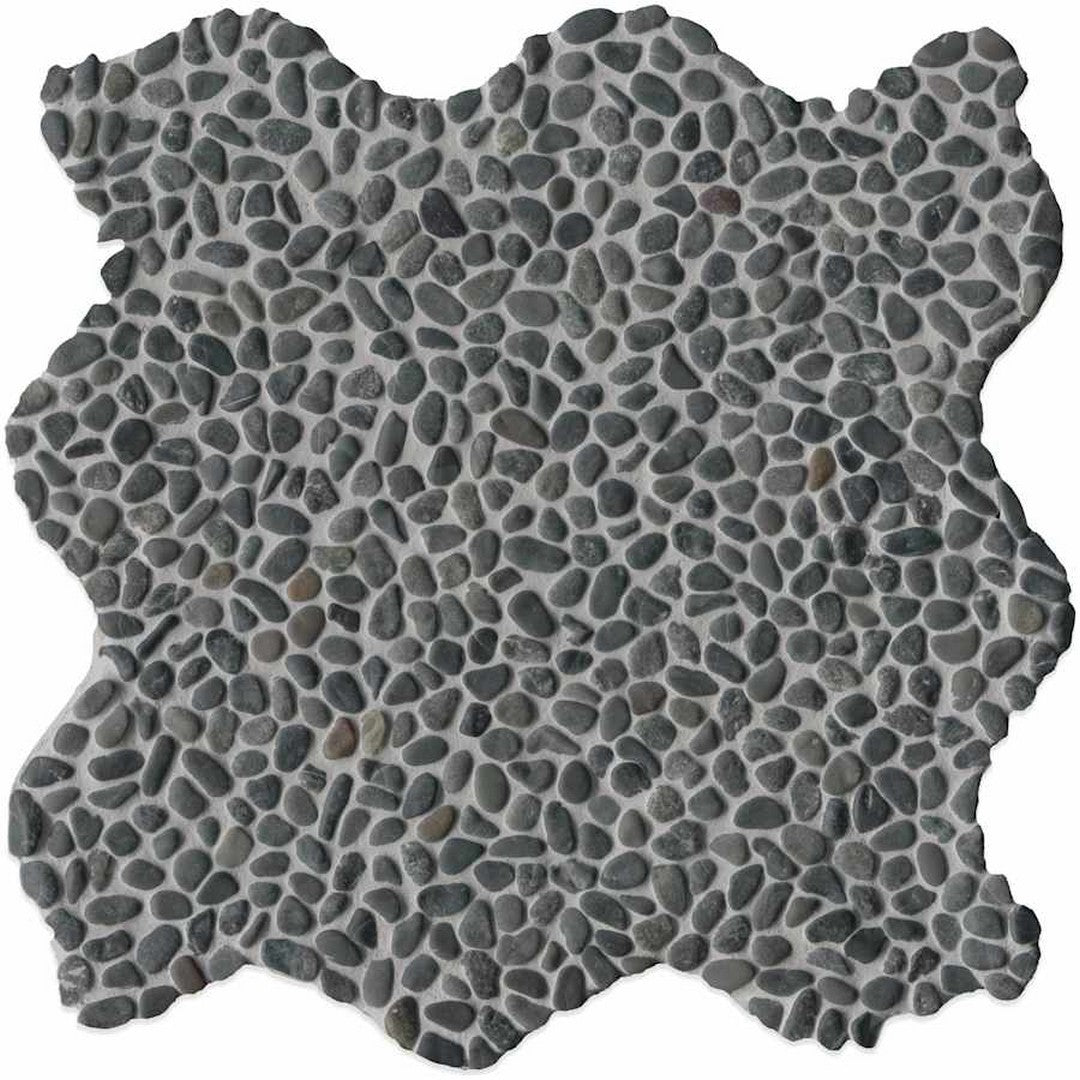 MS International Pebbles 12" x 12" Tumbled Mini Pebble Marble Mosaic