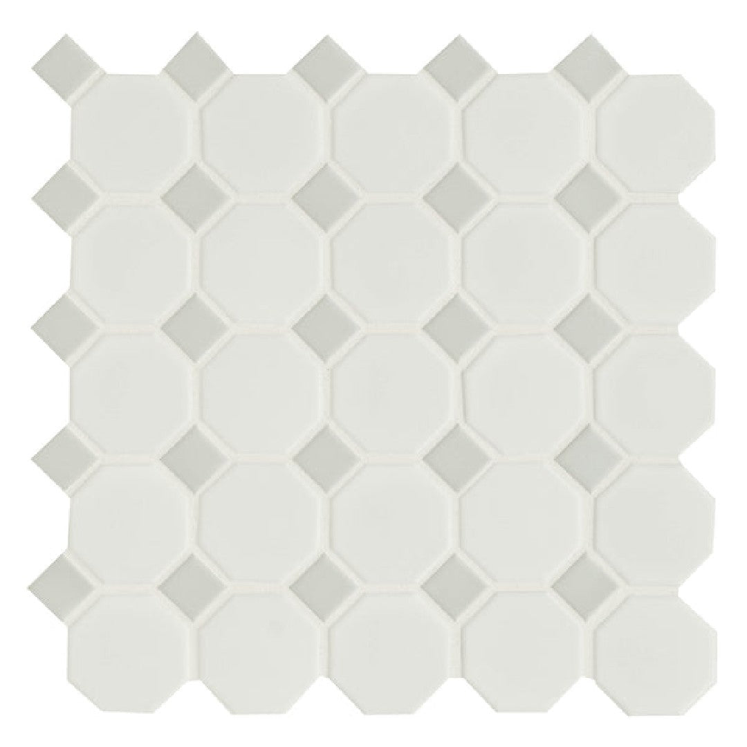 MS International Domino Retro 12" x 12" Matte Octagon Porcelain Mosaic