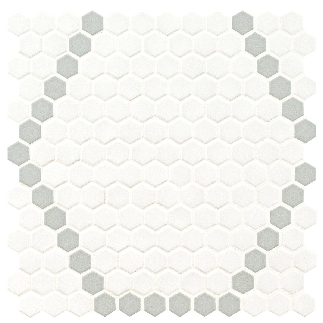MS International Domino 11.81" x 11.81" Hexagon Porcelain Mosaic