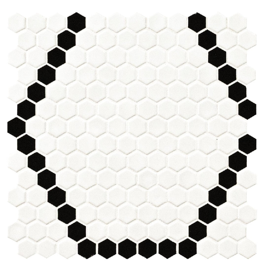 MS International Domino 11.81" x 11.81" Hexagon Porcelain Mosaic