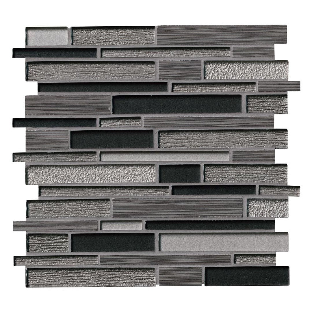 MS International Decorative Blend 12" x 12" Glass & Stone Mosaic