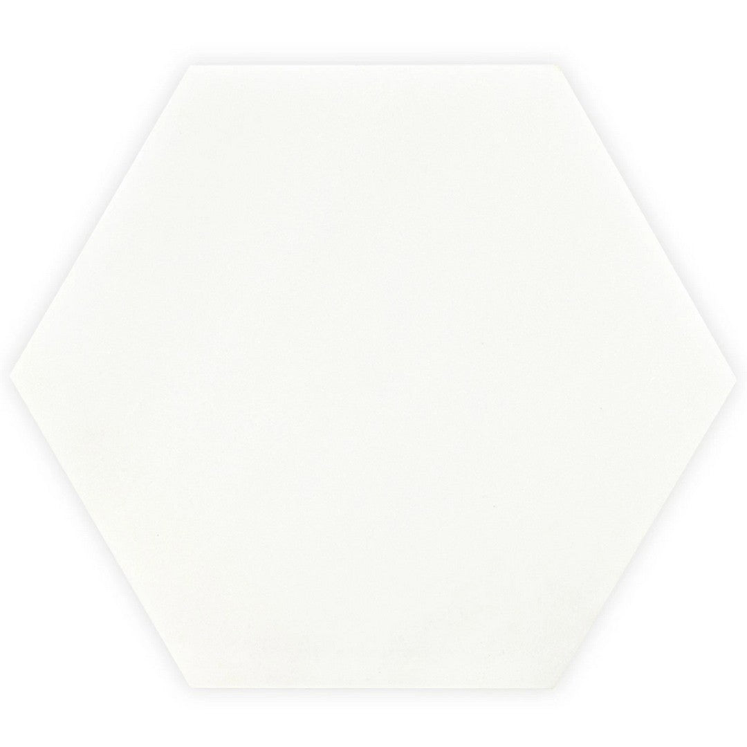 MS International Arabescato Carrara Greecian White 8" x 8" Polished Hexagonal Marble Tile