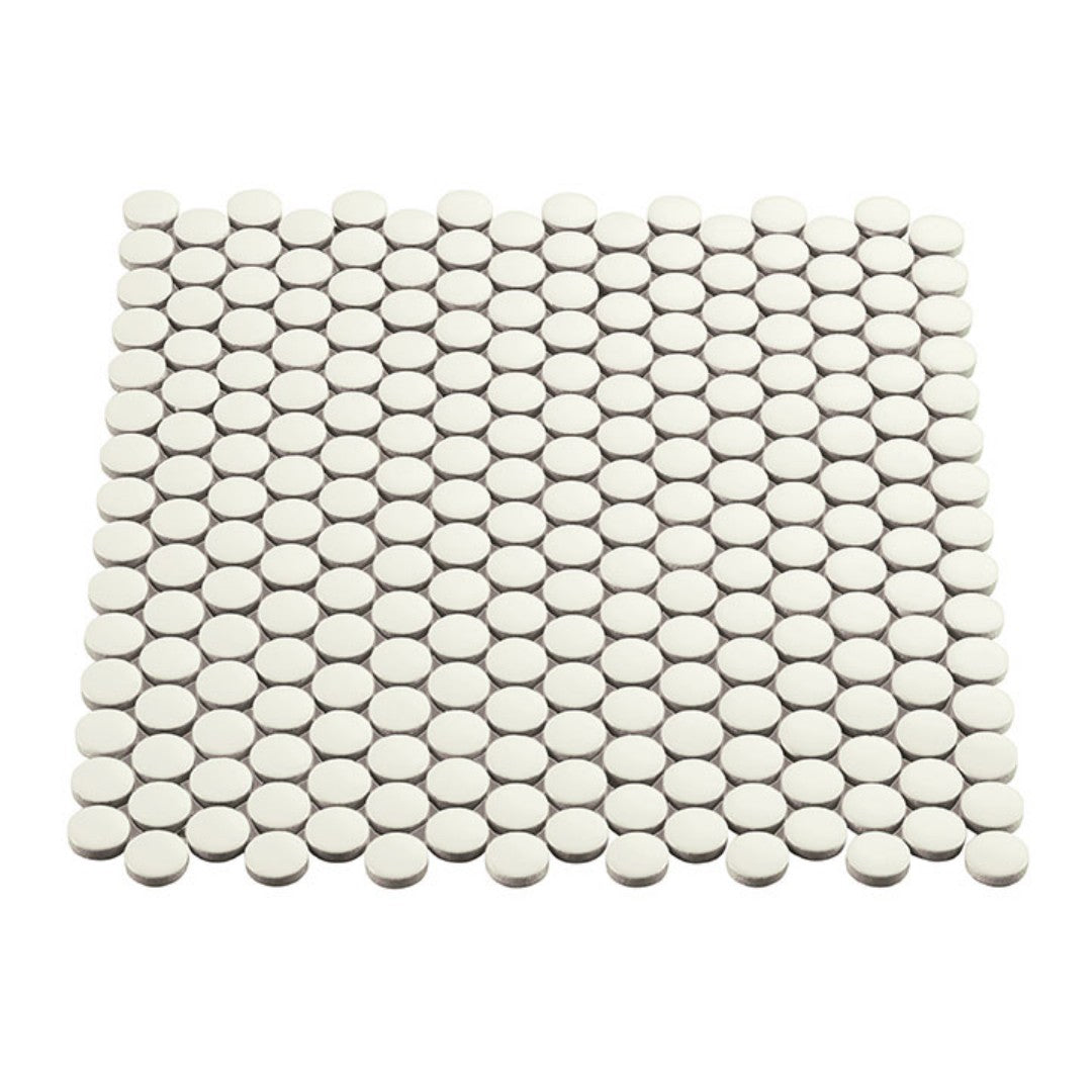 Crossville Multiplier 11.5" x 12.76" Matte Porcelain 0.75" Penny Round Mosaic