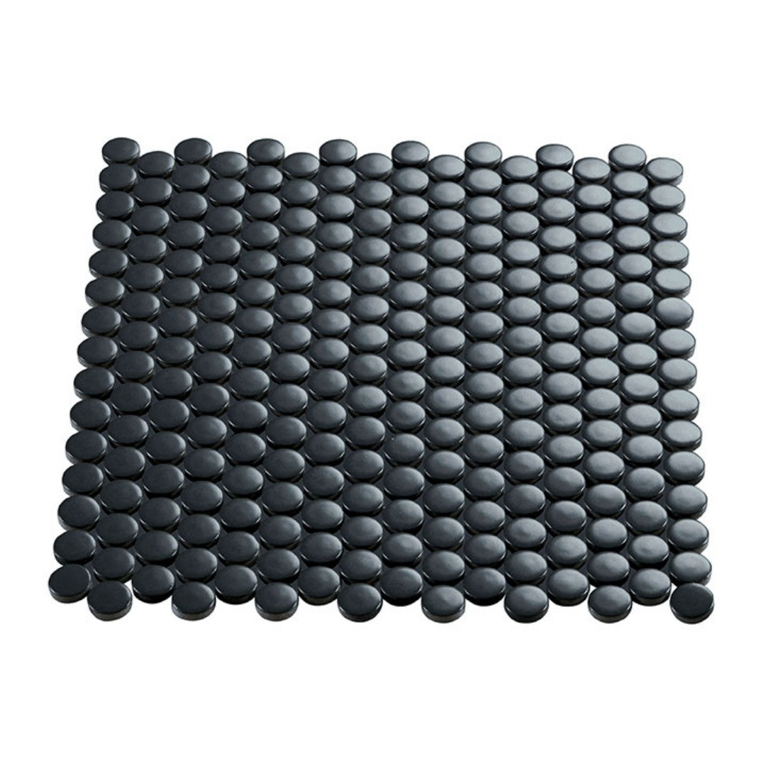 Crossville Multiplier 11.5" x 12.76" Gloss Porcelain 0.75" Penny Round Mosaic