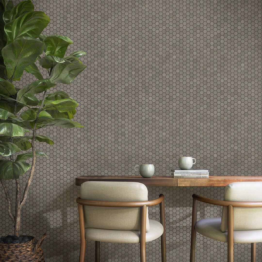 Marazzi-Moroccan-Concrete-12-x-14-Hexagon-Mosaic-Gray