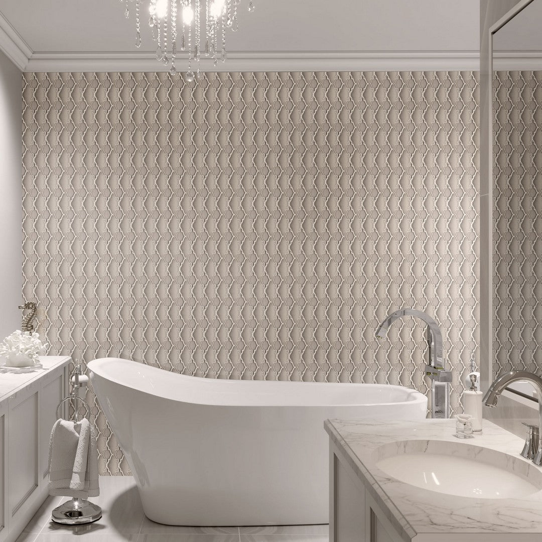 Marazzi-Serliana-12-x-14-Morrocan-Arabesque-Mosaic-White