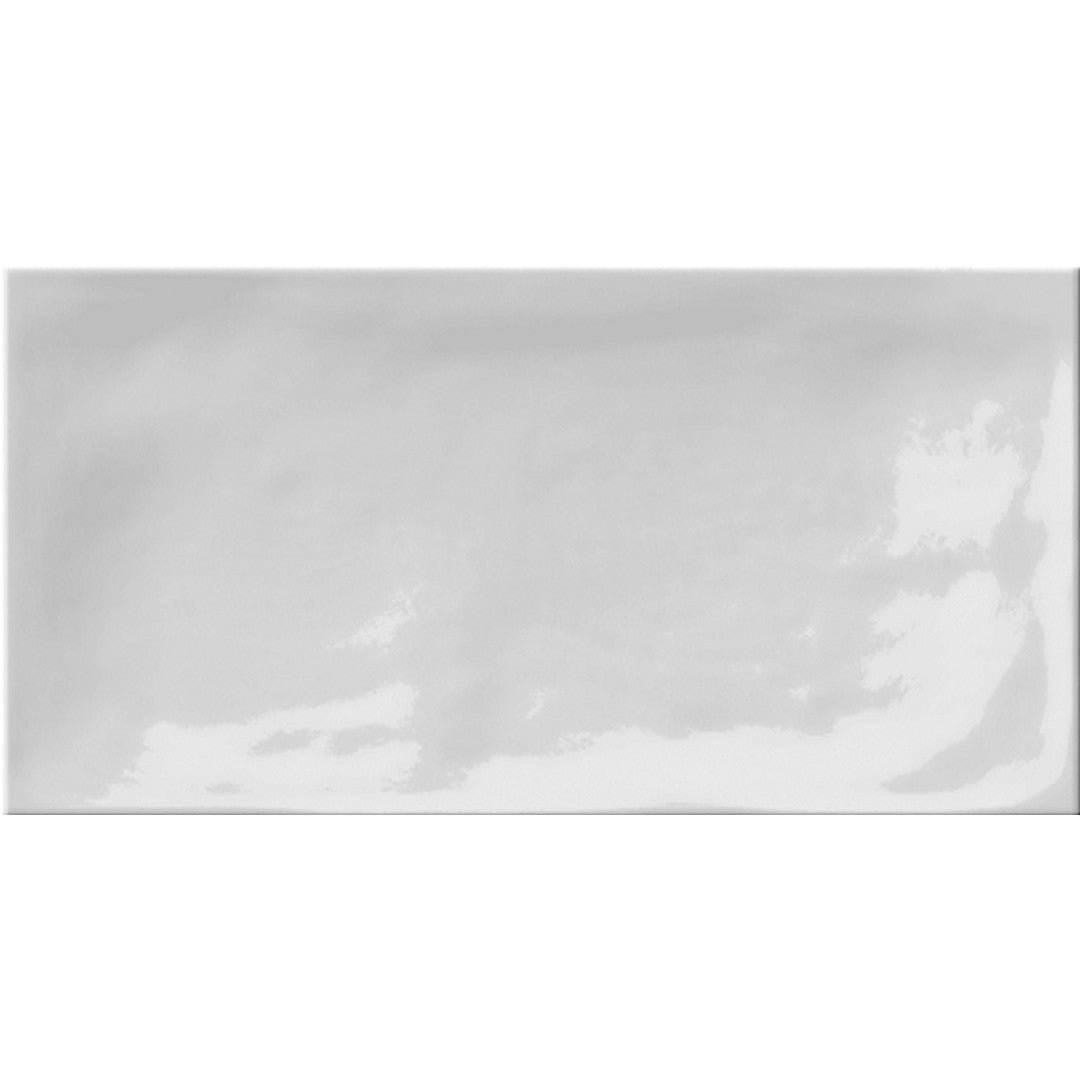 Happy Floors Monochrome 3" x 6" Pressed Glossy Ceramic Wall Tile