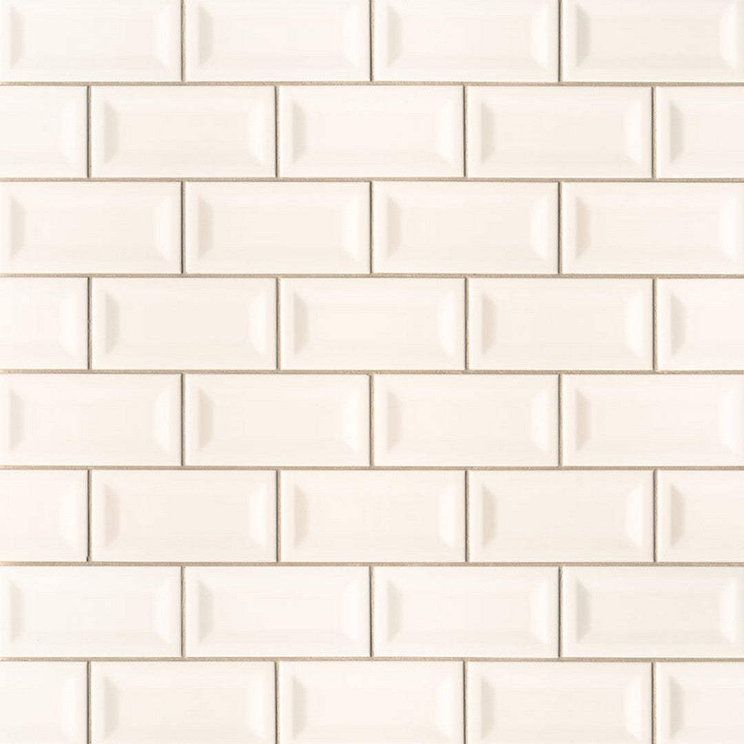 MS International Subway 3" x 6" Beveled Glossy Ceramic Tile