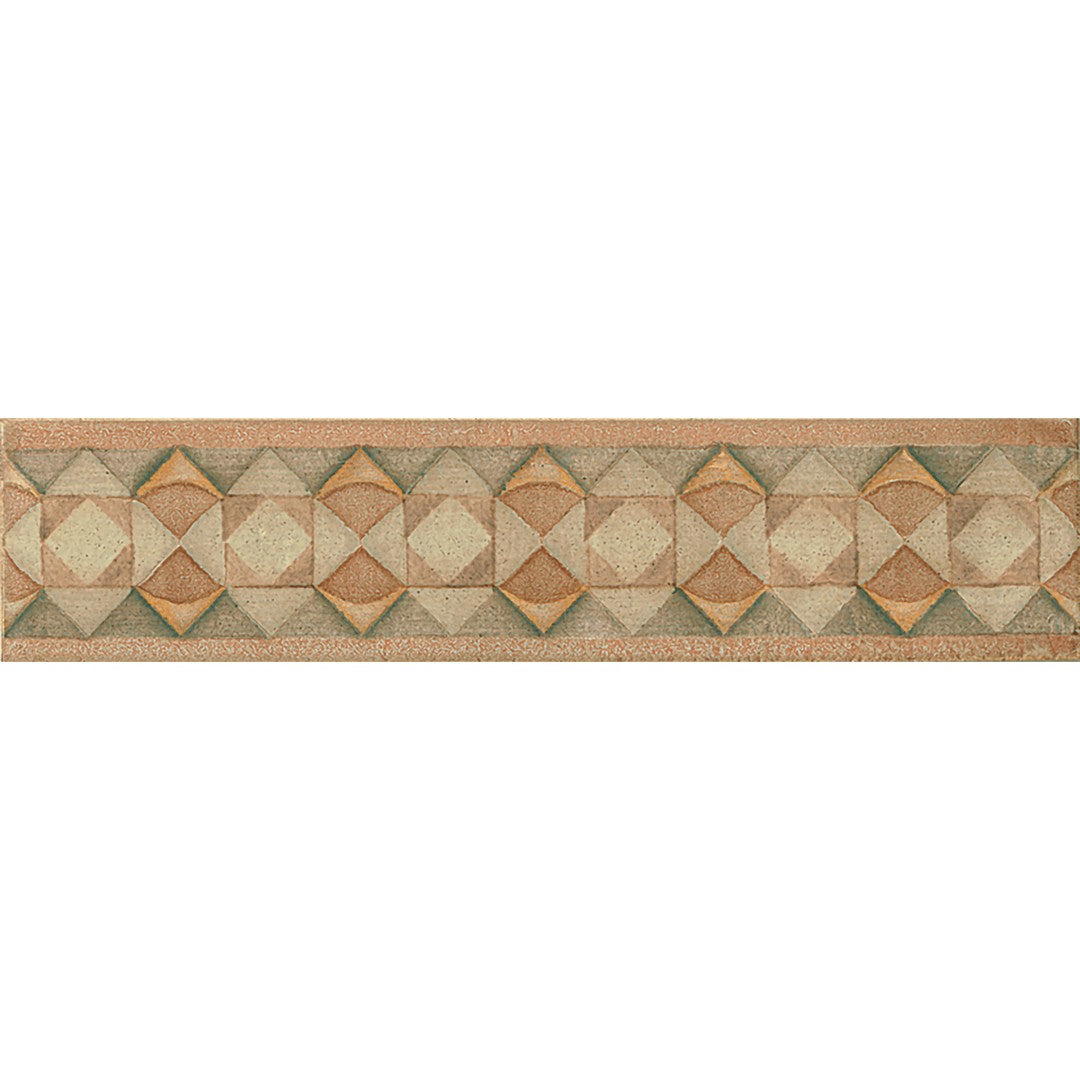 Bedrosians Cotto Nature 3" x 14" Glossy Porcelain Deco Tile