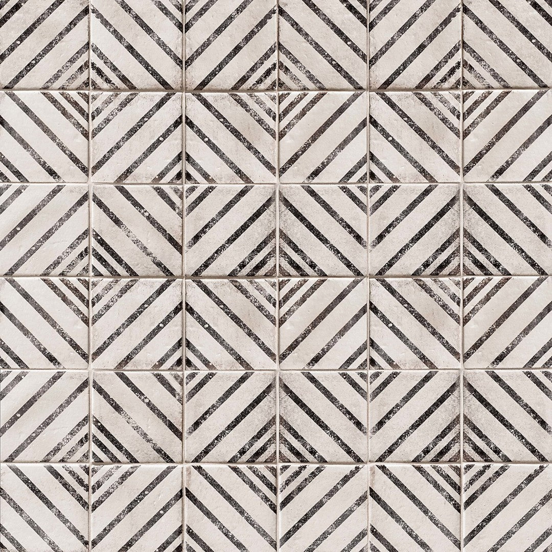 Bedrosians Vivace 4" x 4" Pressed Glossy Porcelain Deco Tile