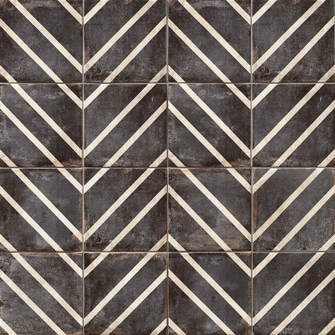 Bedrosians Vivace 9" x 9" Pressed Glossy Porcelain Deco Tile