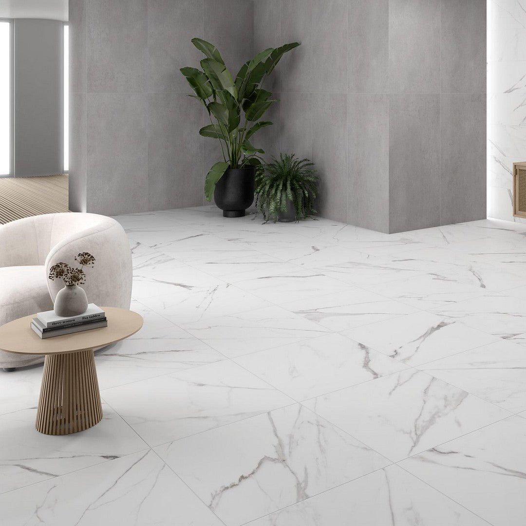 Tesoro-Ever-12-x-24-Pressed-Matte-Porcelain-Tile-Calacatta-Blanco