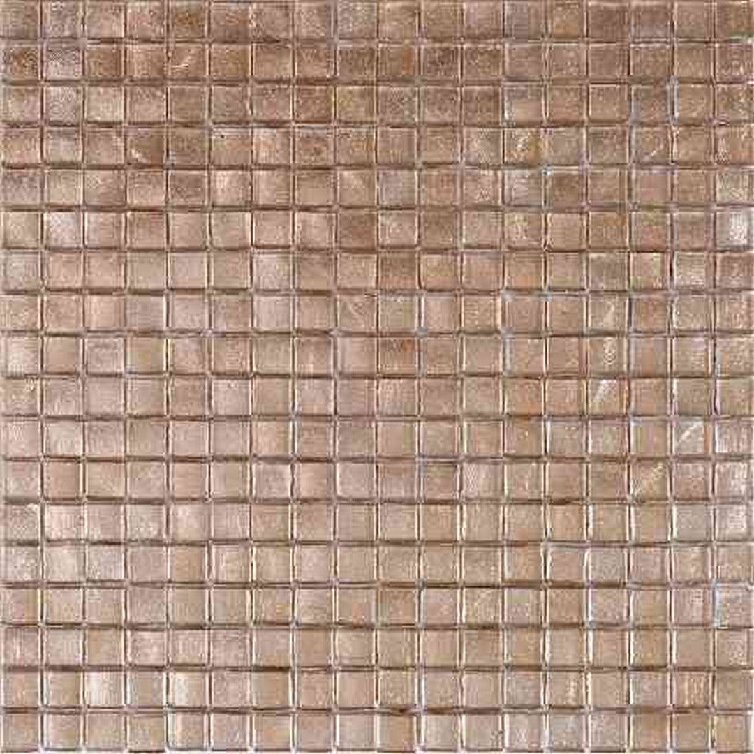 Mir Alma Solid Color Nibble Beige 11.6" x 11.6" Glass 0.6" Mosaic
