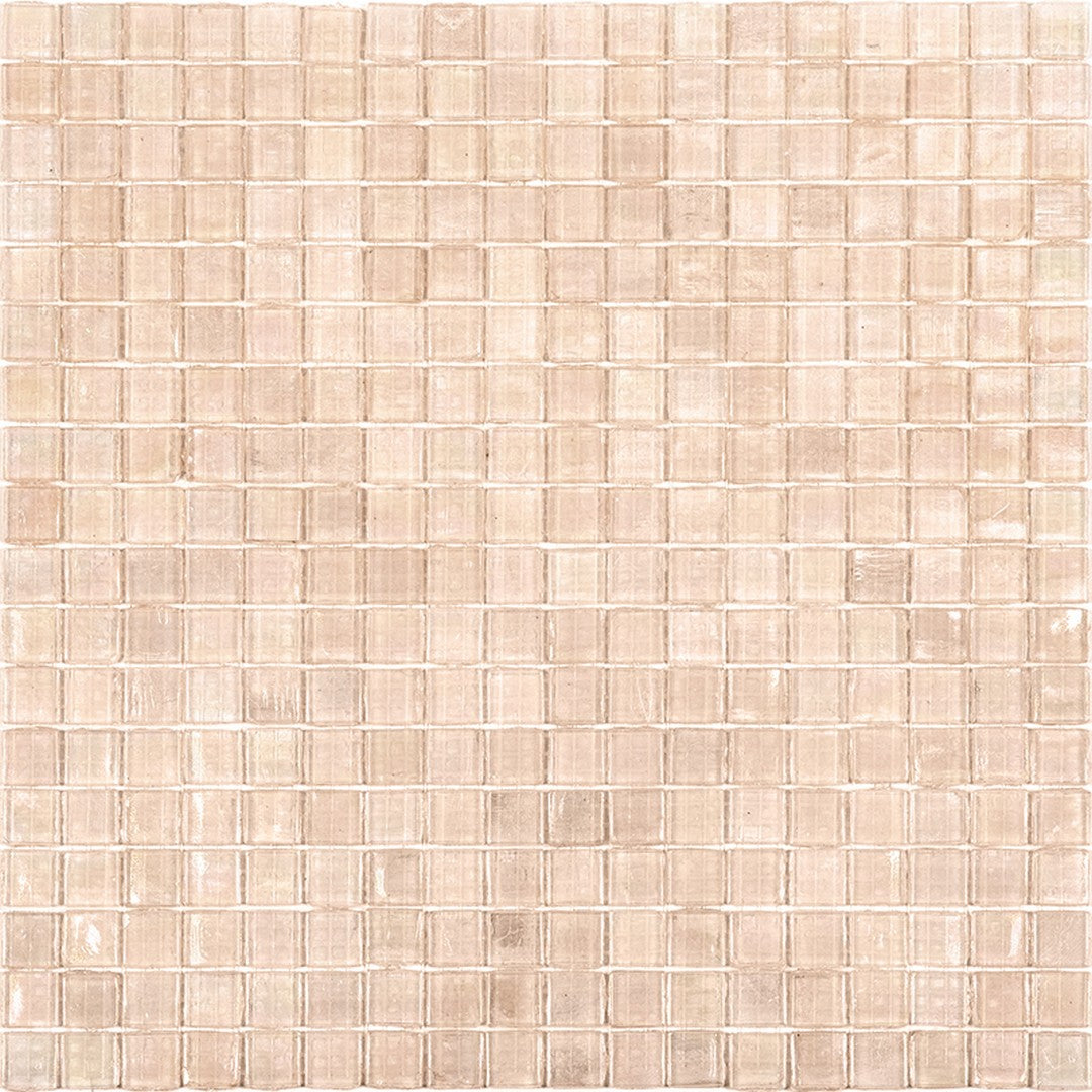 Mir Alma Solid Color Nibble Beige 11.6" x 11.6" Glass 0.6" Mosaic