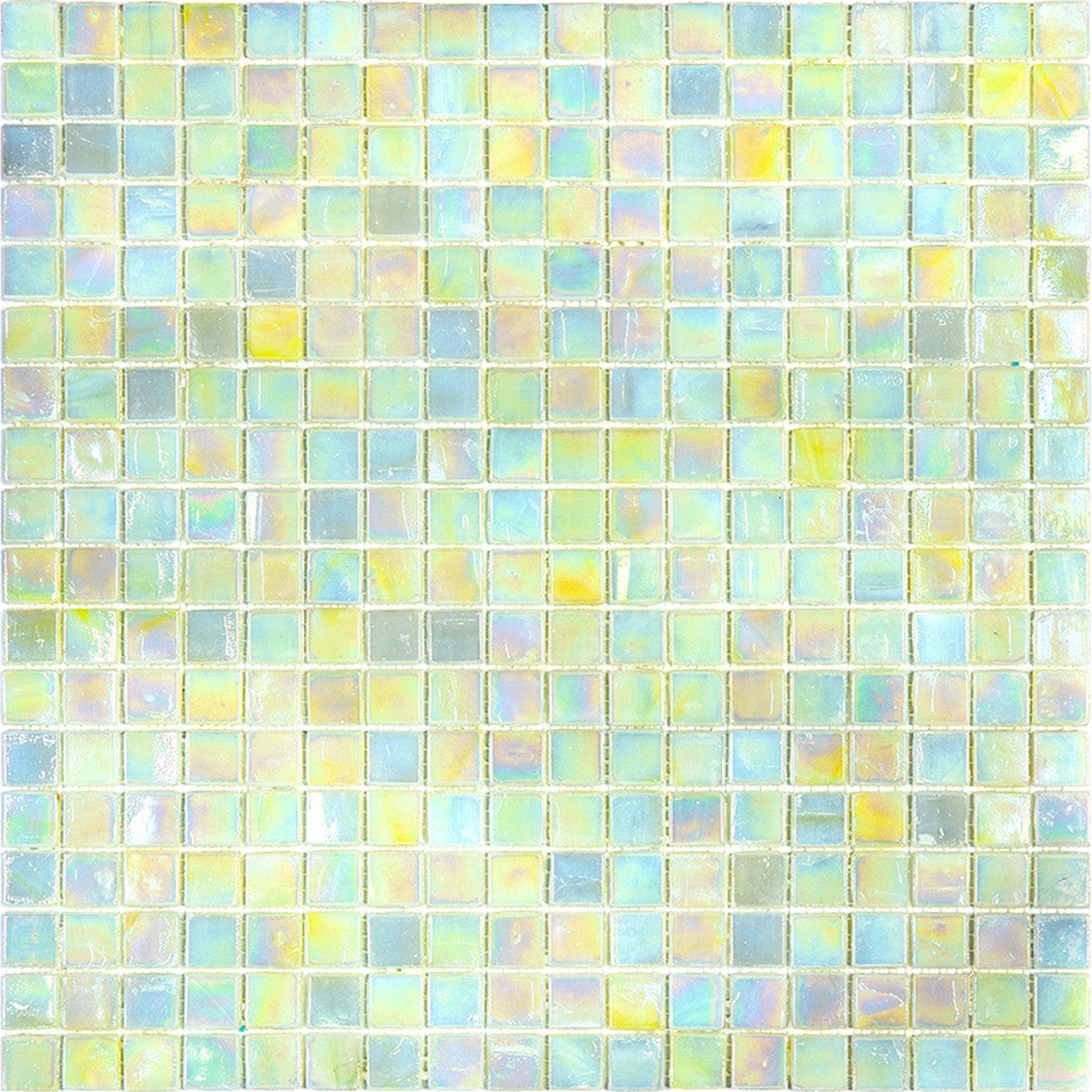 Mir Alma Solid Color Nibble Beige 11.6" x 11.6" Glass 0.6" Mosaic