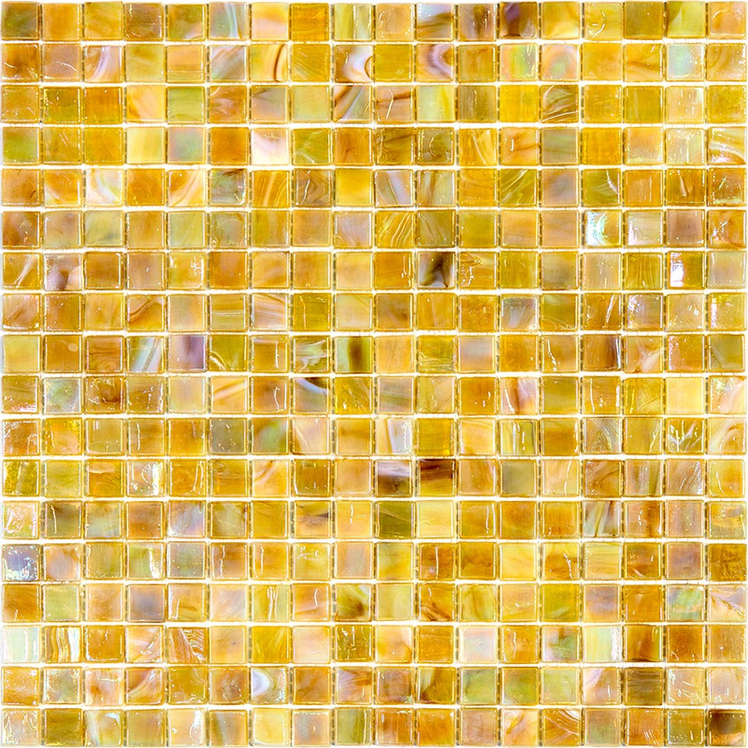 Mir Alma Solid Color Nibble Beige 11.6" x 11.6" Glass 0.6" Mosaic