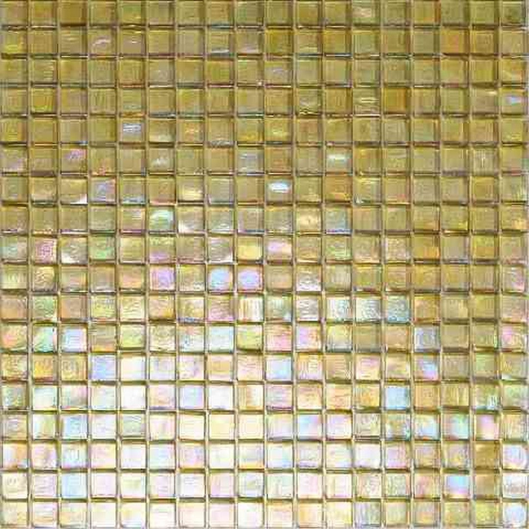 Mir Alma Solid Color Nibble Beige 11.6" x 11.6" Glass 0.6" Mosaic