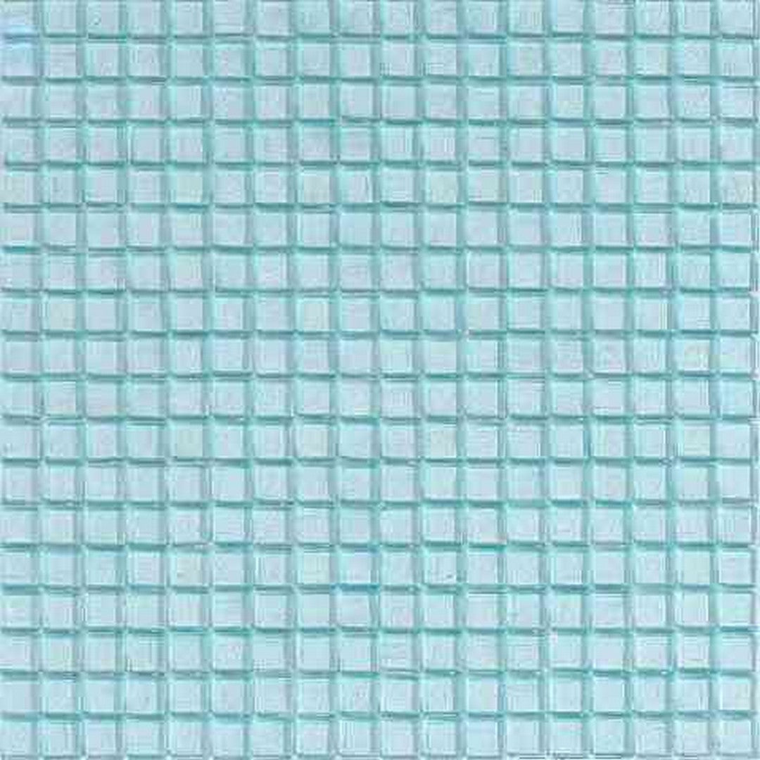 Mir Alma Solid Color Nibble Blue 11.6" x 11.6" Glass 0.6" Mosaic