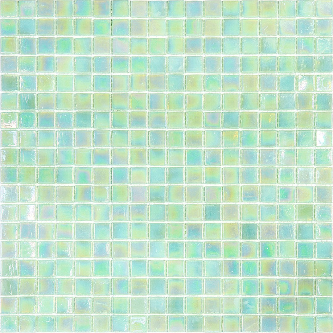 MiR Solid Color Nibble Green 11.6" x 11.6" Glass 0.6" Mosaic
