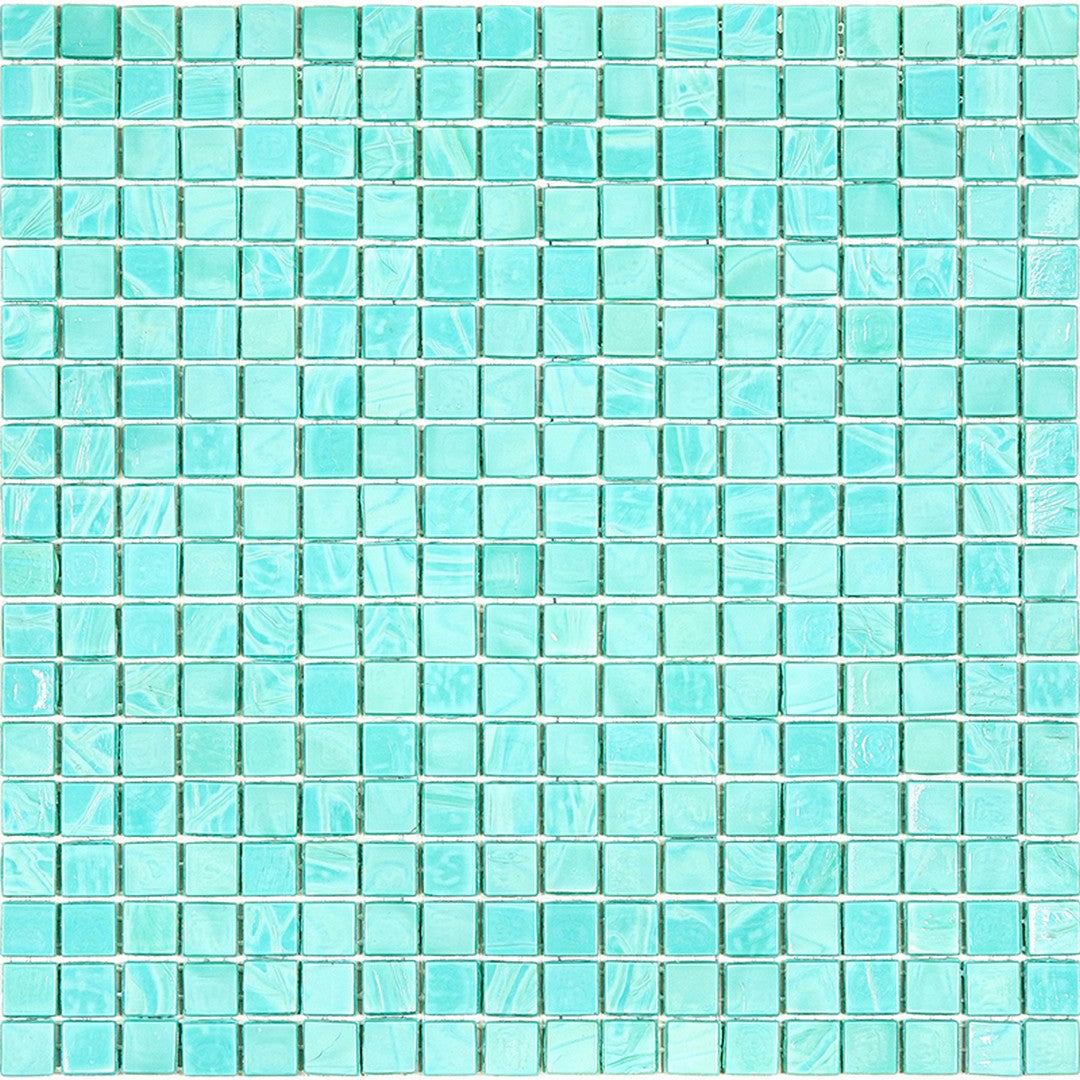 MiR Solid Color Nibble Green 11.6" x 11.6" Glass 0.6" Mosaic