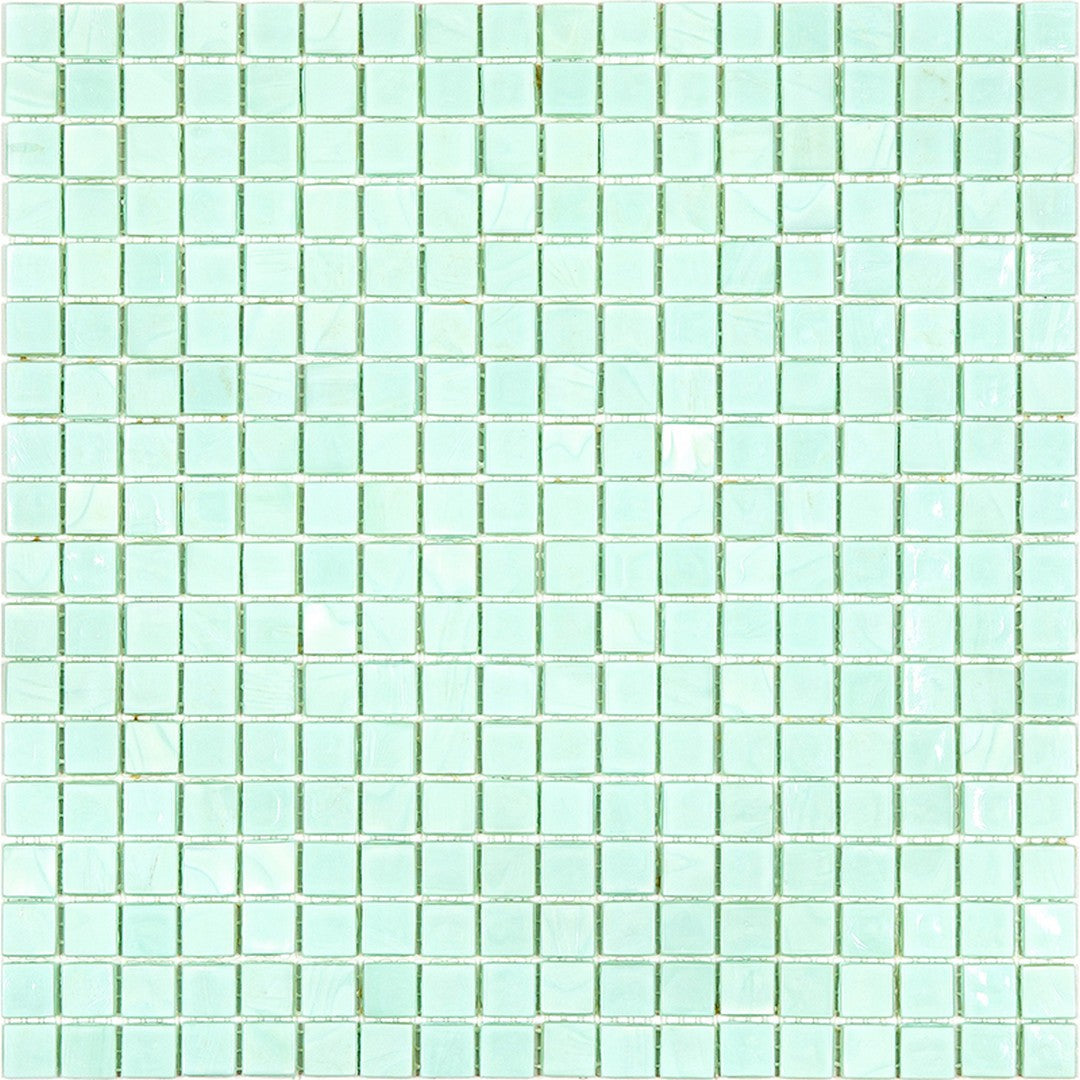 MiR Solid Color Nibble Green 11.6" x 11.6" Glass 0.6" Mosaic