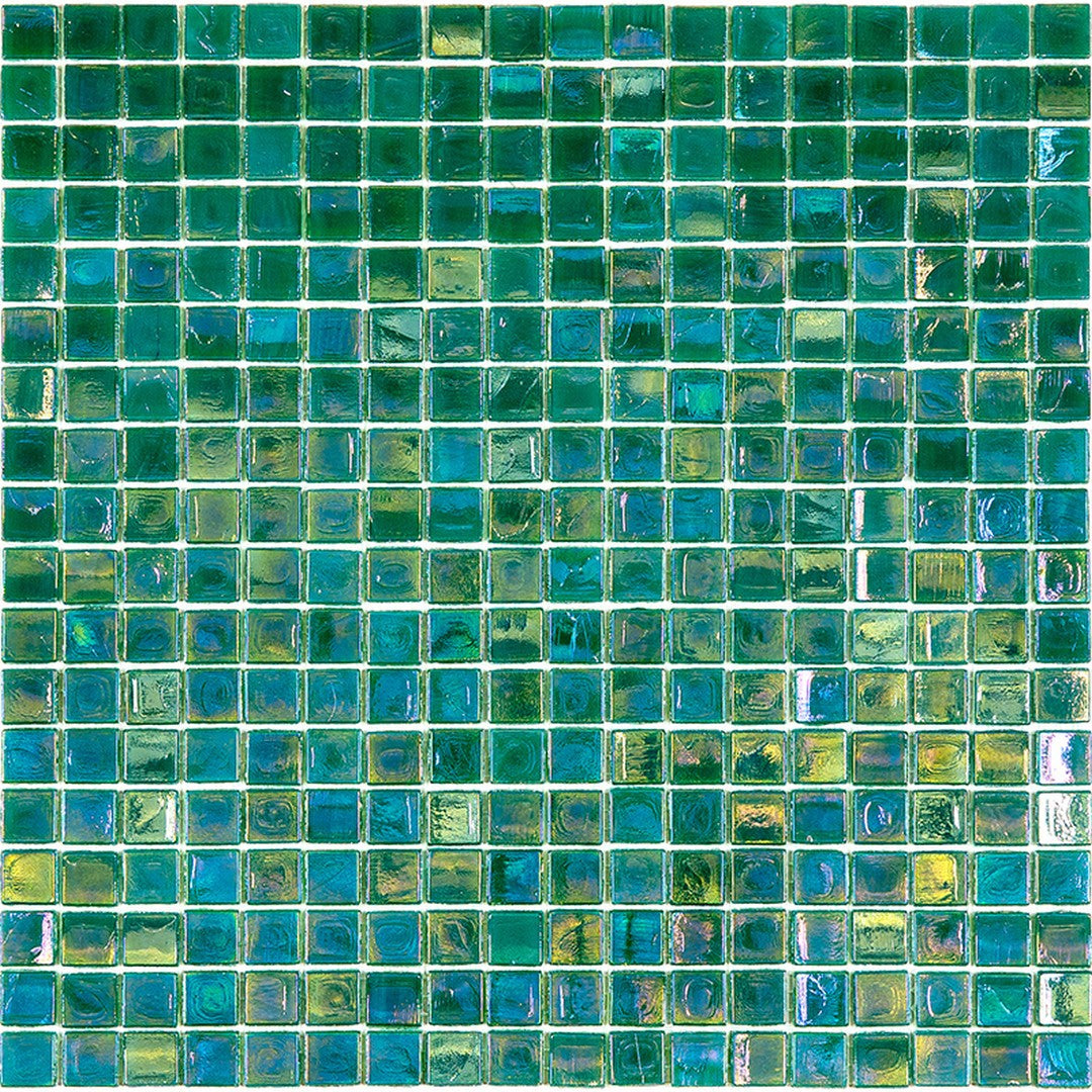 MiR Solid Color Nibble Green 11.6" x 11.6" Glass 0.6" Mosaic