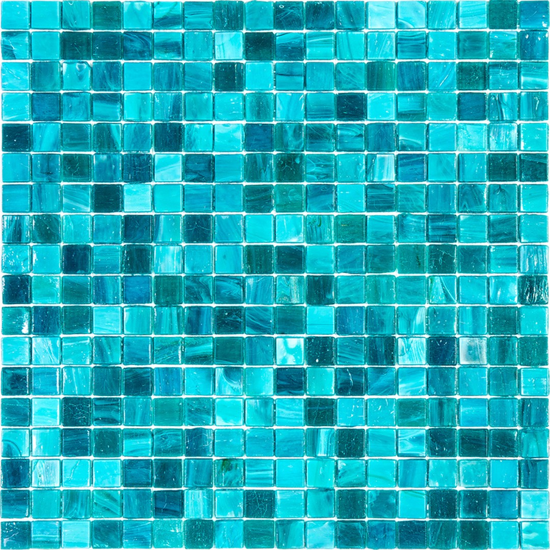 MiR Solid Color Nibble Green 11.6" x 11.6" Glass 0.6" Mosaic
