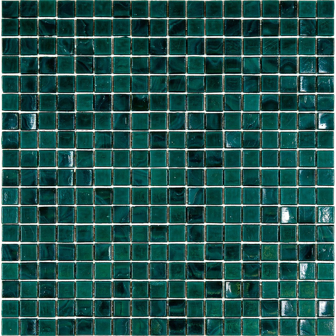 MiR Solid Color Nibble Green 11.6" x 11.6" Glass 0.6" Mosaic