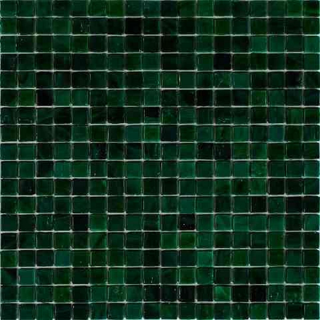 MiR Solid Color Nibble Green 11.6" x 11.6" Glass 0.6" Mosaic