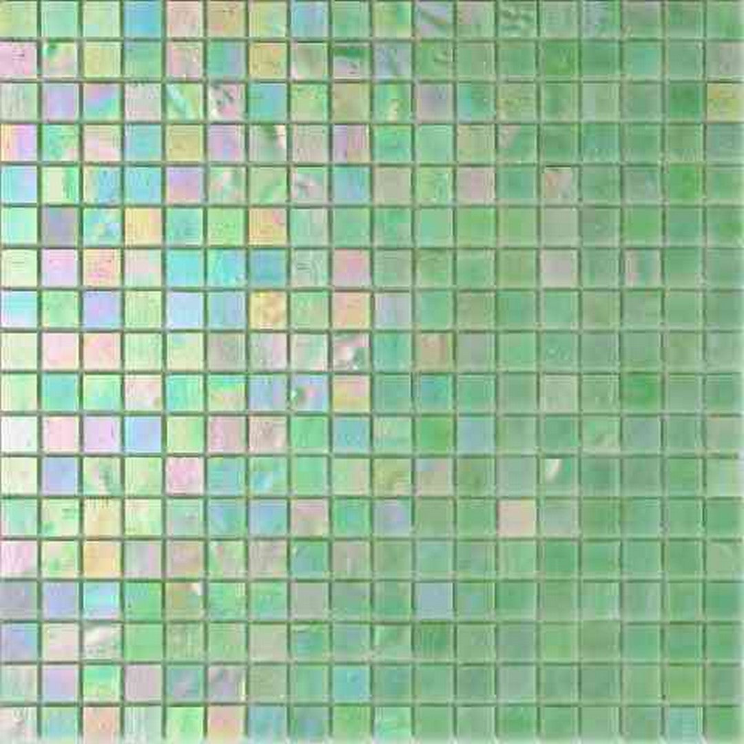 MiR Solid Color Nibble Green 11.6" x 11.6" Glass 0.6" Mosaic