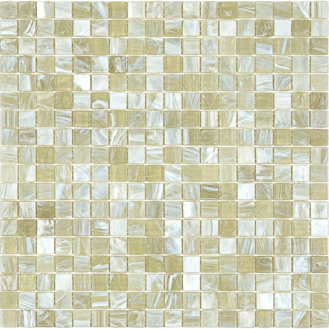 MiR Solid Color Nibble Grey 11.6" x 11.6" Glass 0.6" Mosaic