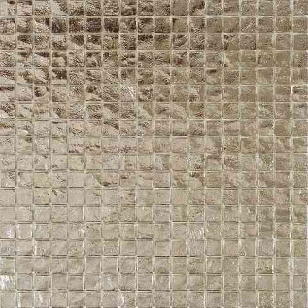 MiR Solid Color Nibble Grey 11.6" x 11.6" Glass 0.6" Mosaic