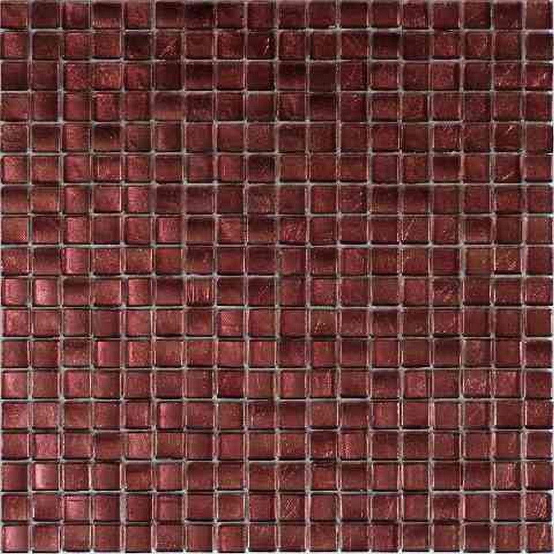 MiR Alma Solid Color Nibble Pink 11.6" x 11.6" Glass 0.6" Mosaic
