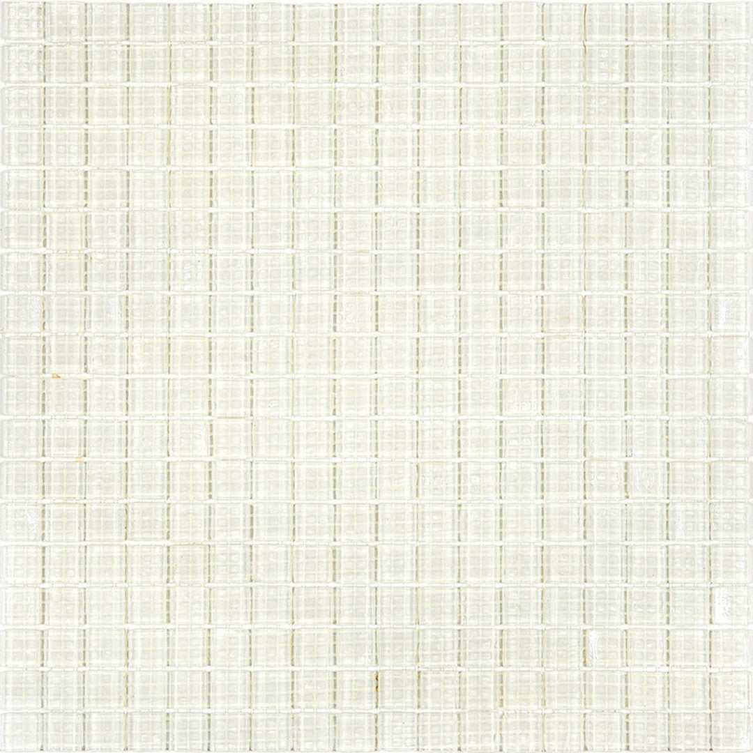 MiR Solid Color Nibble White 11.6" x 11.6" Glass 0.6" Mosaic