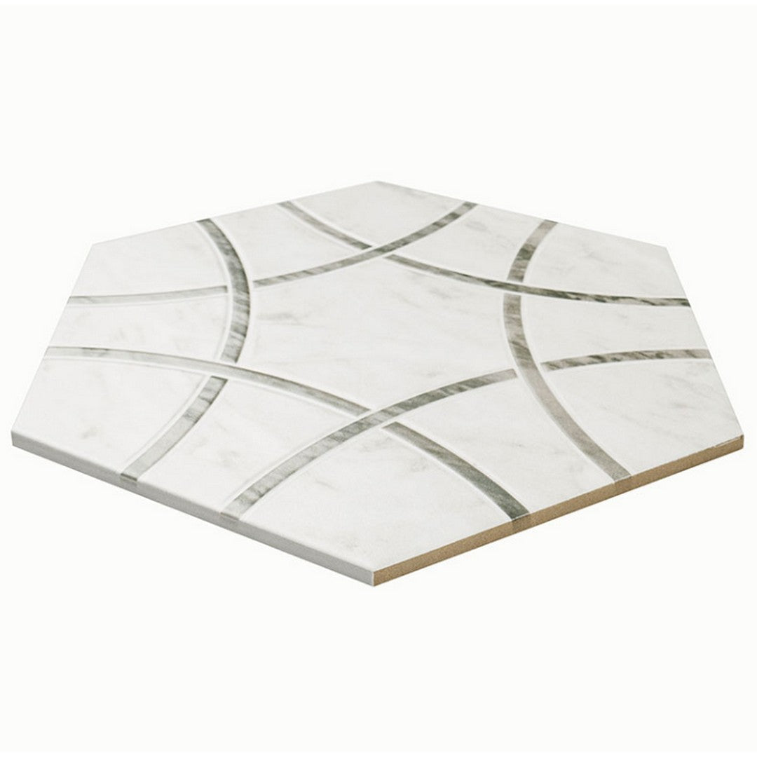 MS International Geoglam 11" x 13" Matte Hexagonal Porcelain Tile