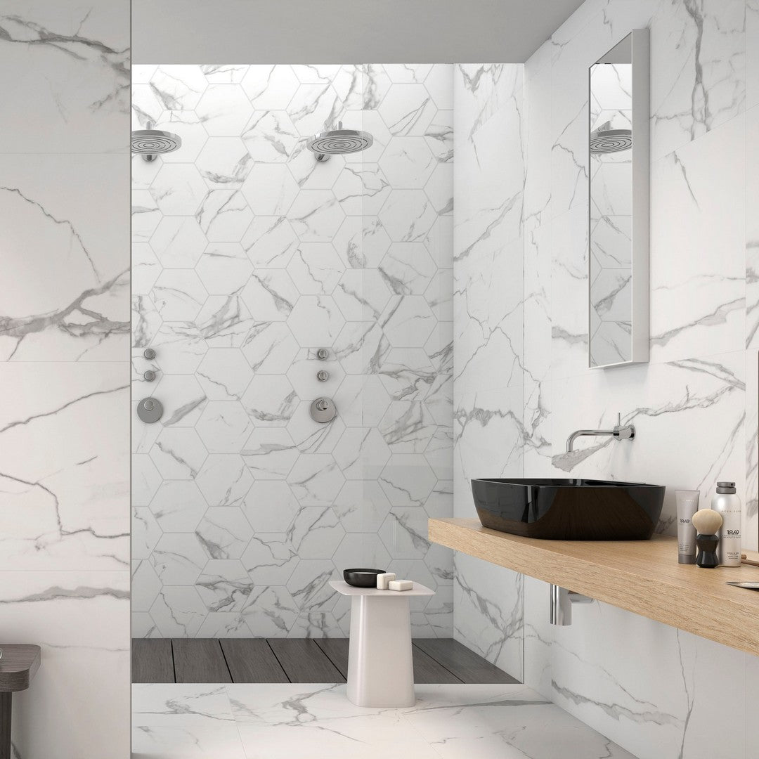 Ottimo-Nilo-10-x-11-Matte-Porcelain-Tile-White