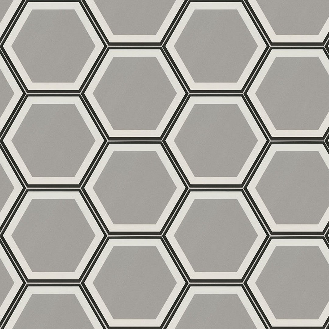MS International Hexley 9" x 10" Matte Hexagon Porcelain Mosaic