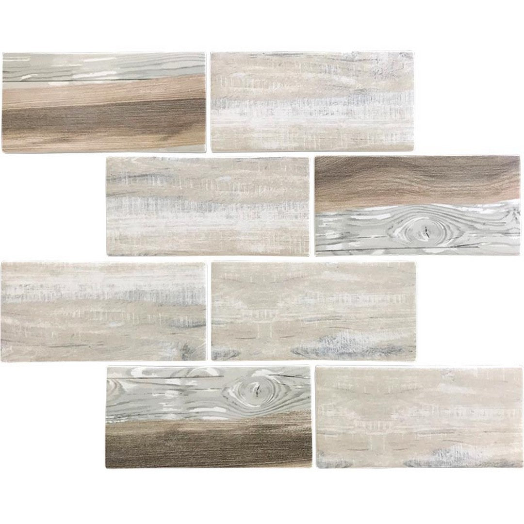 MiR Nantucket 11.5" x 11.5" Matte Glass Rectangle Mosaic