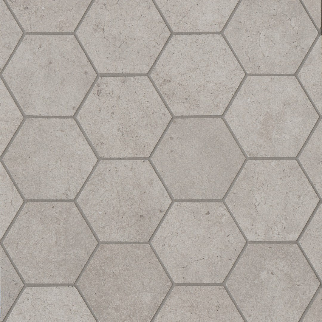 Bedrosians Materika 10.25" x 11.75" Matte Porcelain Hex Mosaic (Sale)