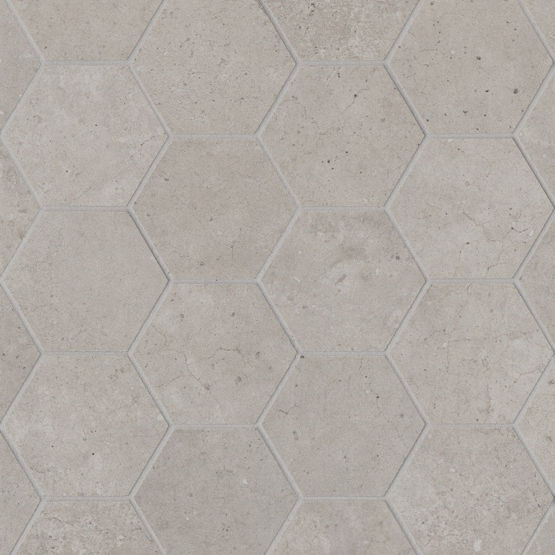 Bedrosians Materika 10.25" x 11.75" Matte Porcelain Hex Mosaic (Sale)