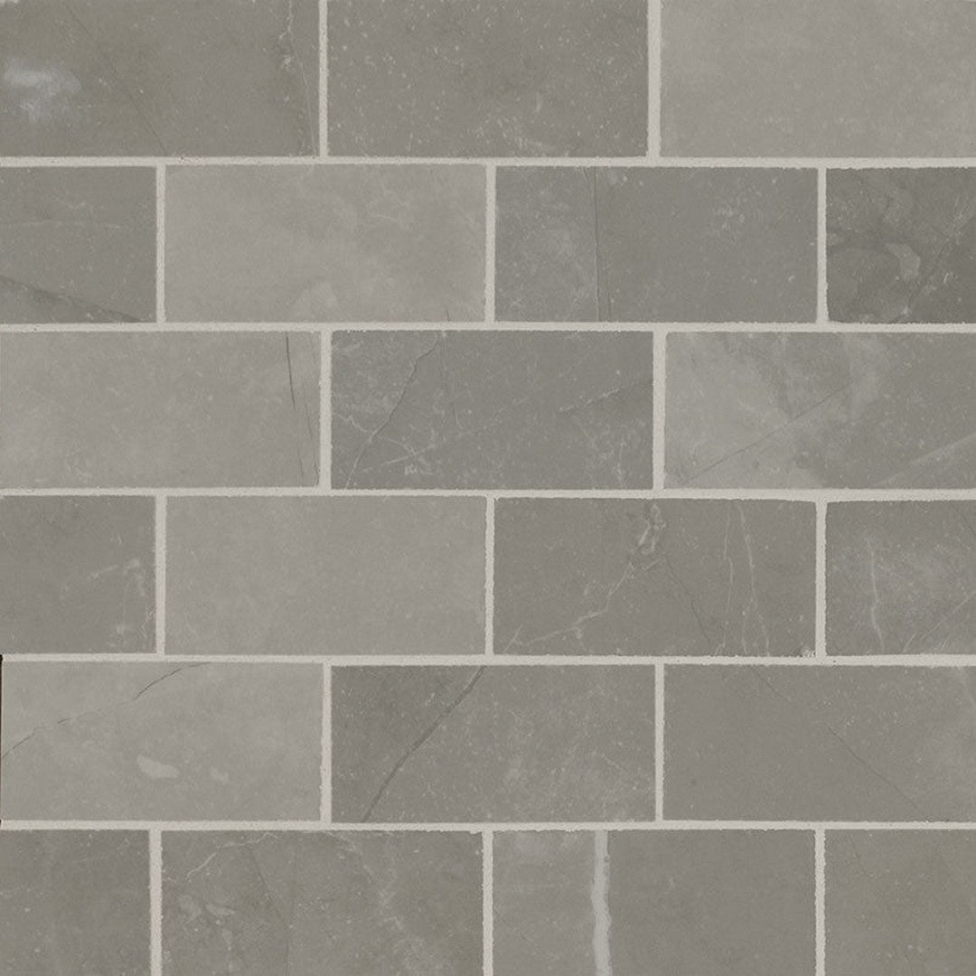 MS International Sande 12" x 12" Polished Brick Porcelain Mosaic