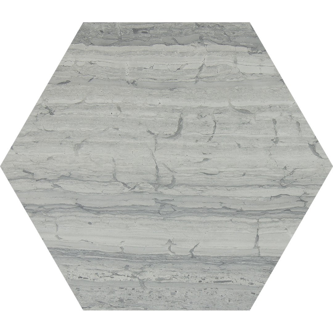 Tesoro Haisa Blue 6" x 7" Honed Natural Stone Hexagon Tile