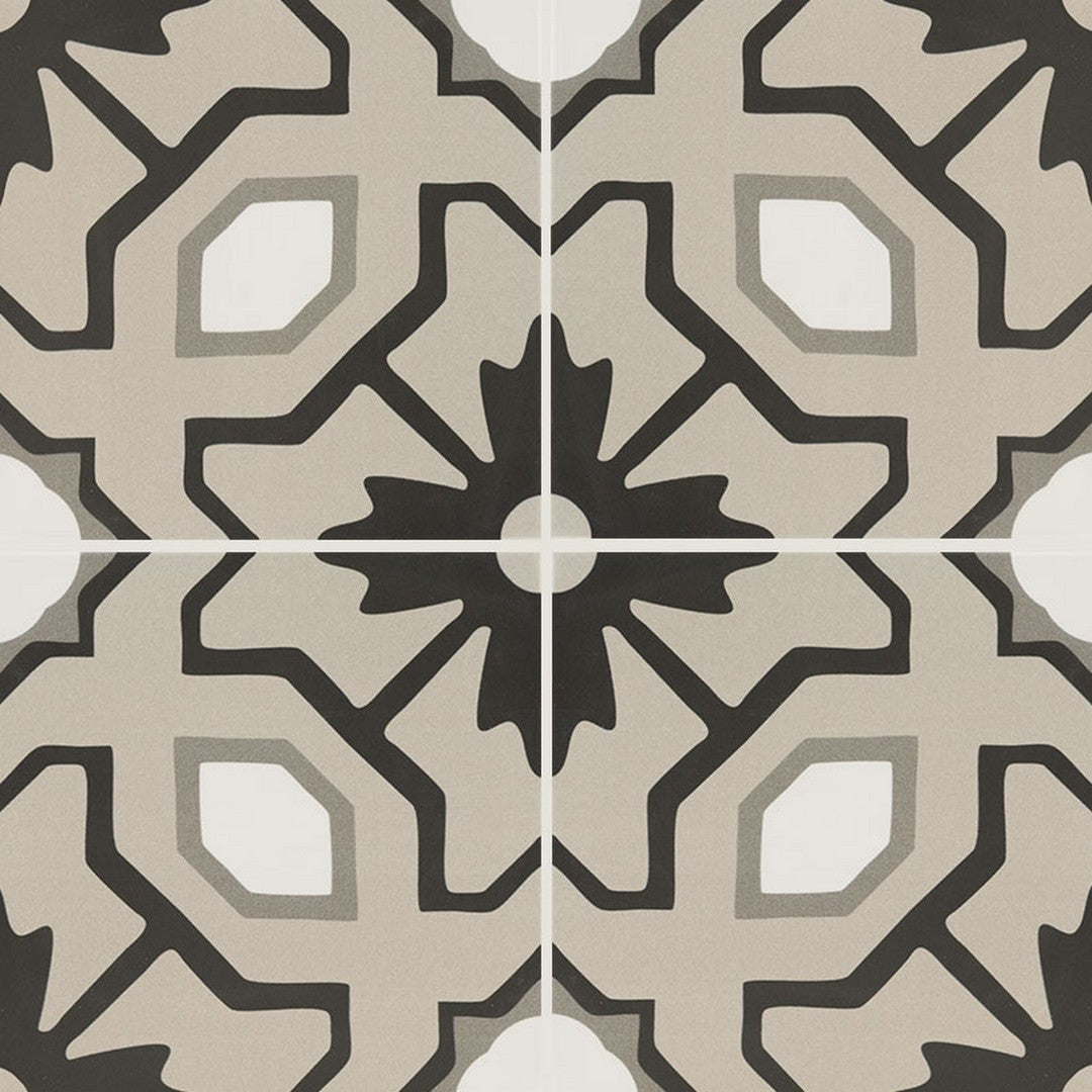 MS International Kenzzi 8" x 8" Matte Glaze Porcelain Encaustic Wall Tile