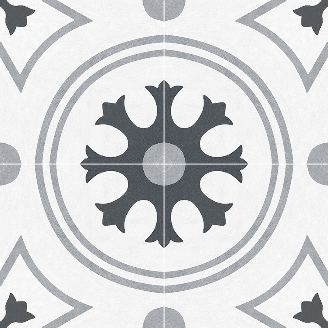 MS International Kenzzi 8" x 8" Matte Glaze Porcelain Encaustic Wall Tile