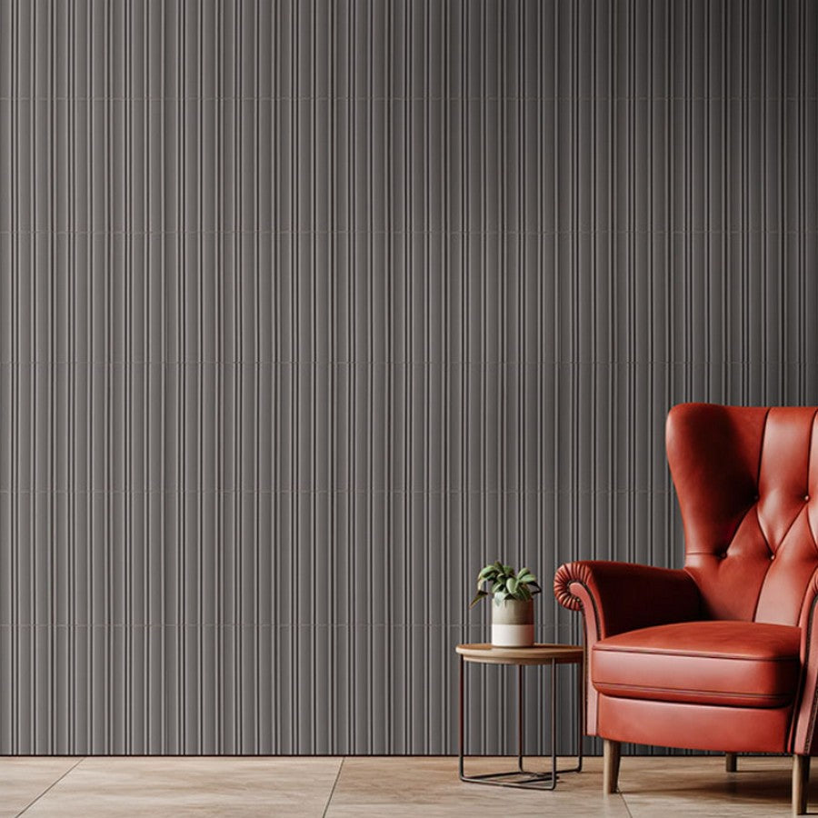 MS-International-Folk-7-x-16-Satin-3D-Extruded-Design-Fluted-Porcelain-Wall-Tile-Charcoal