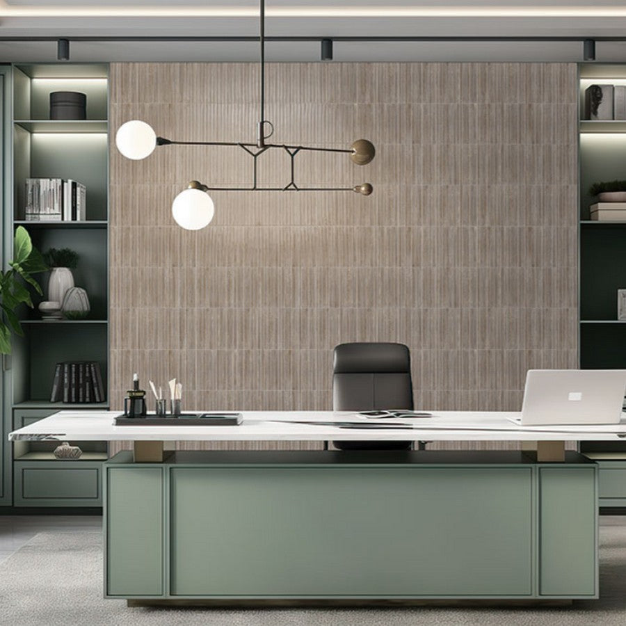 MS-International-Gems-5-x-10-Glossy-Slat-Look-Fluted-Porcelain-Wall-Tile-Grigio